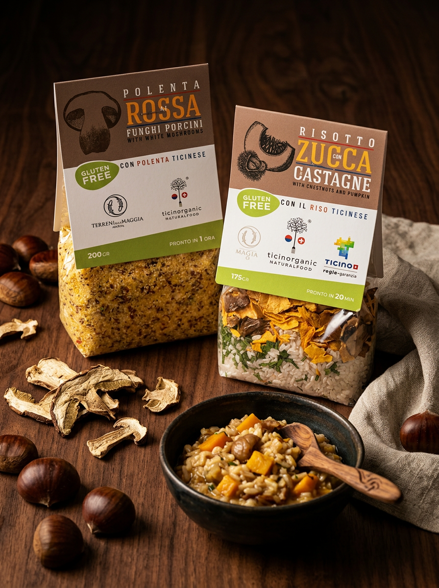 Collezione Risotti Gourmet e Polenta — Ticinorganic naturalfood del Ticino